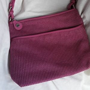 Mauve Crochet Hand Bag from The SAK